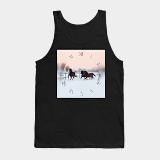 Galloping horses, winter time Tank Top